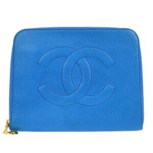 Chanel Blue Calfskin Wallet 134912
